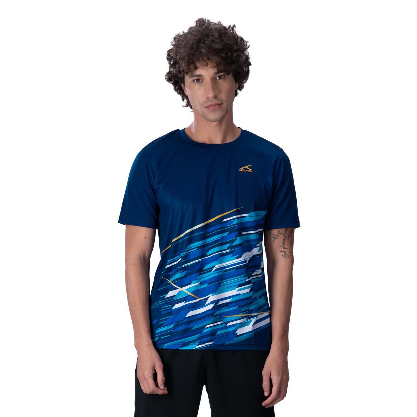 Air Crush T-Shirt - NAVY/GOLD