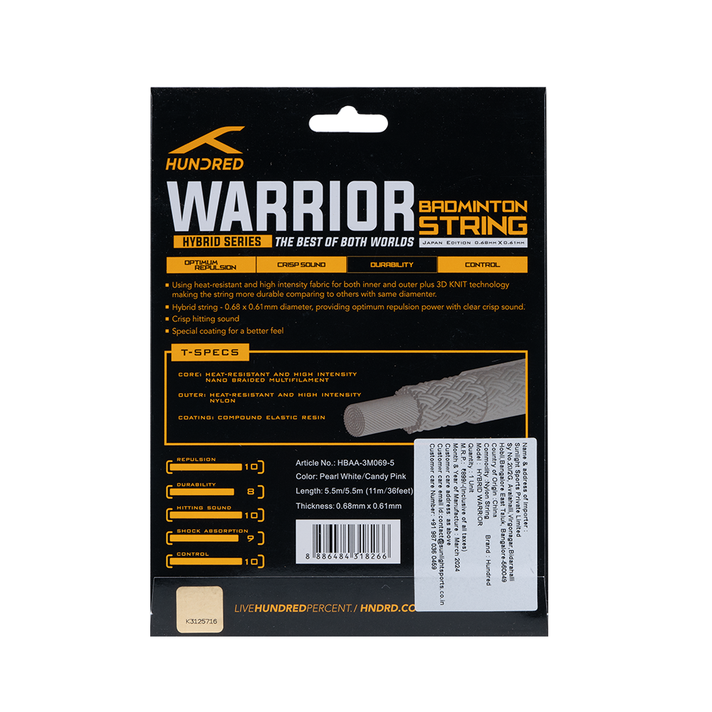 HYBRID WARRIOR - 0.61 CANDY PINK & 0.68 PEARL WHITE