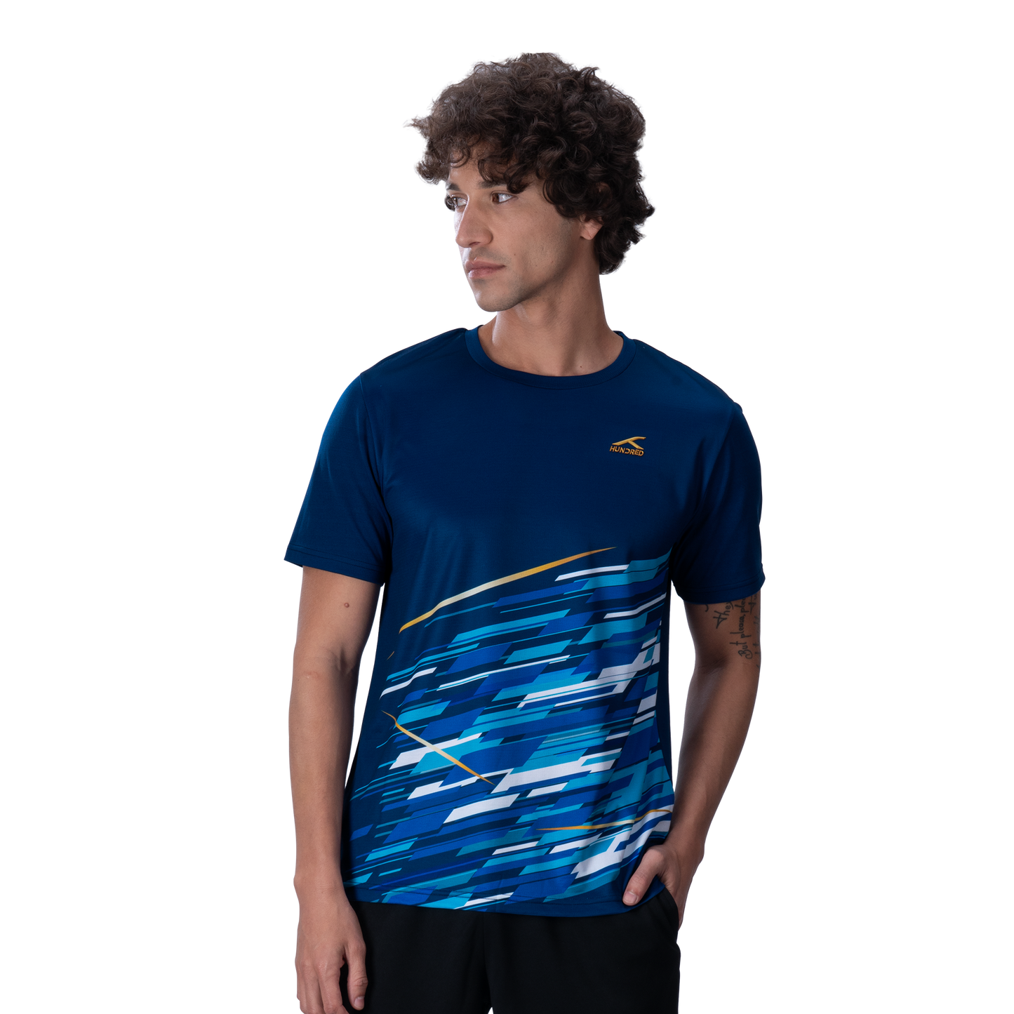 Air Crush T-Shirt - NAVY/GOLD