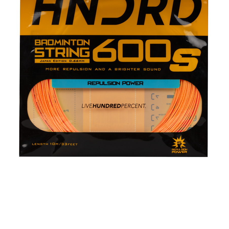 600S - Badminton String - Popsicle Orange