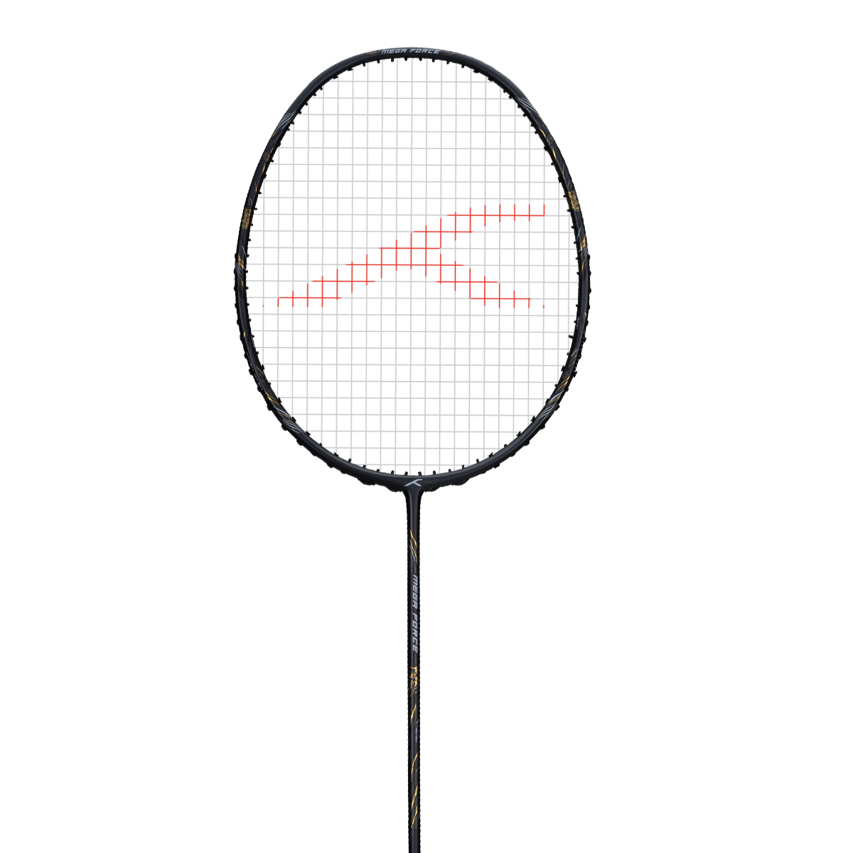 Hundred MegaForce Dark Grey Strung Badminton Racket