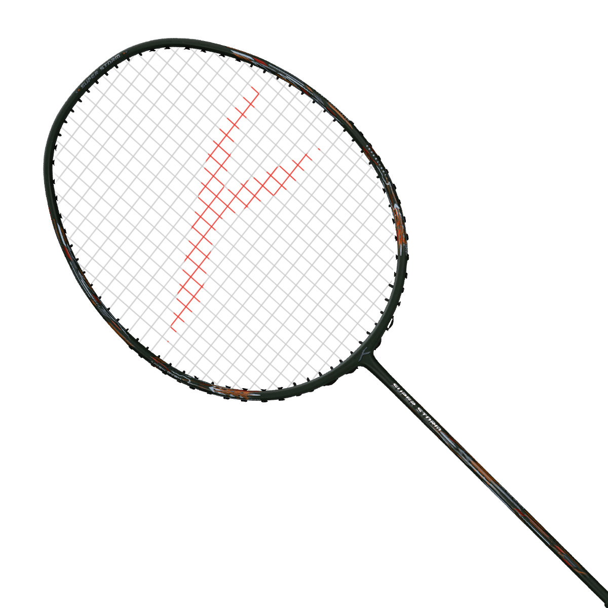 Super Storm Strung Badminton Racket (Olive)