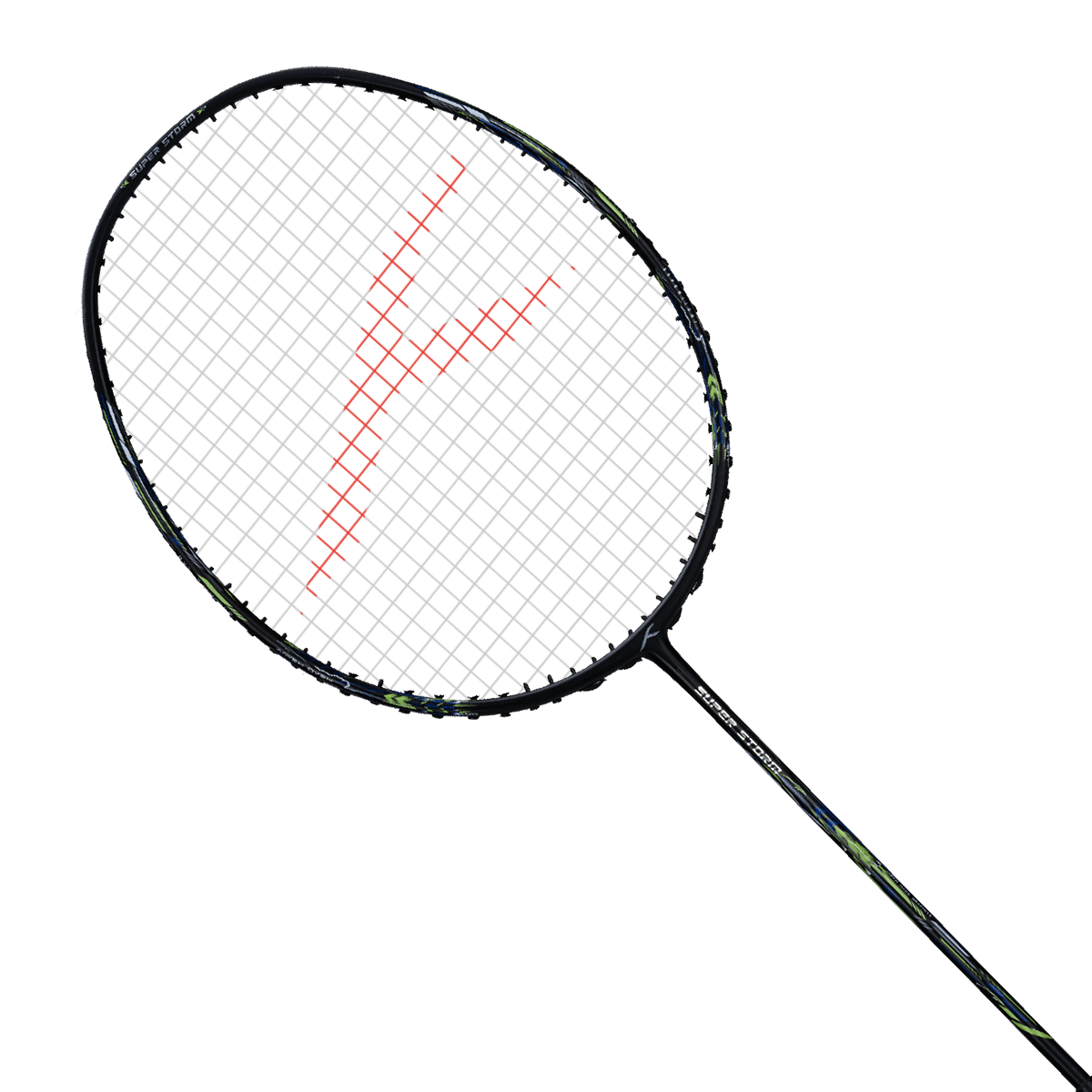 Super Storm Strung Badminton Racket (Black)