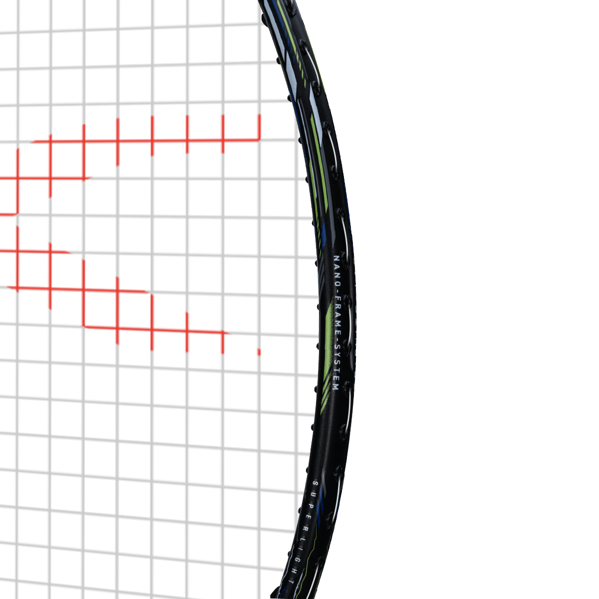 Super Storm Strung Badminton Racket (Black)