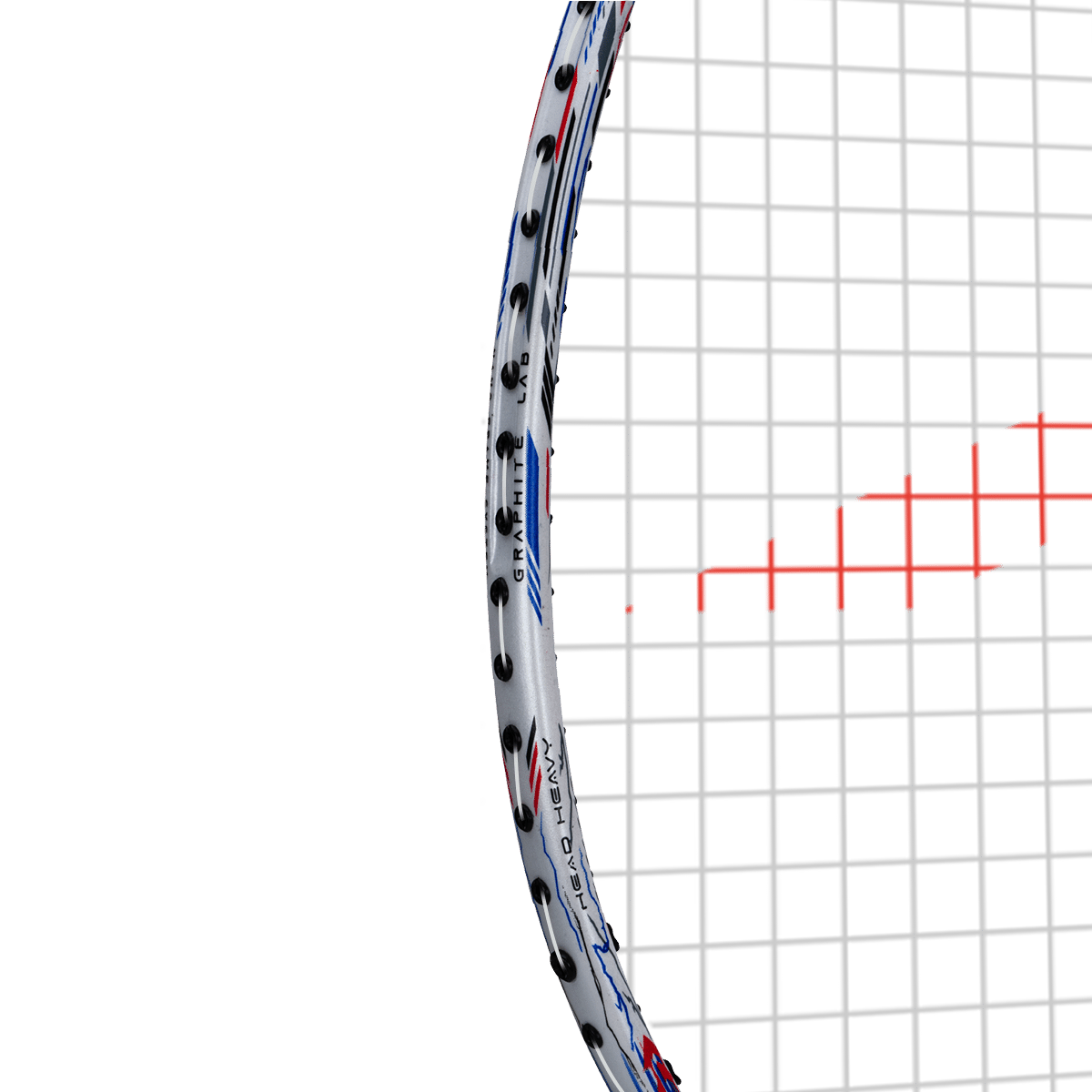 Super Storm Strung Badminton Racket (White)