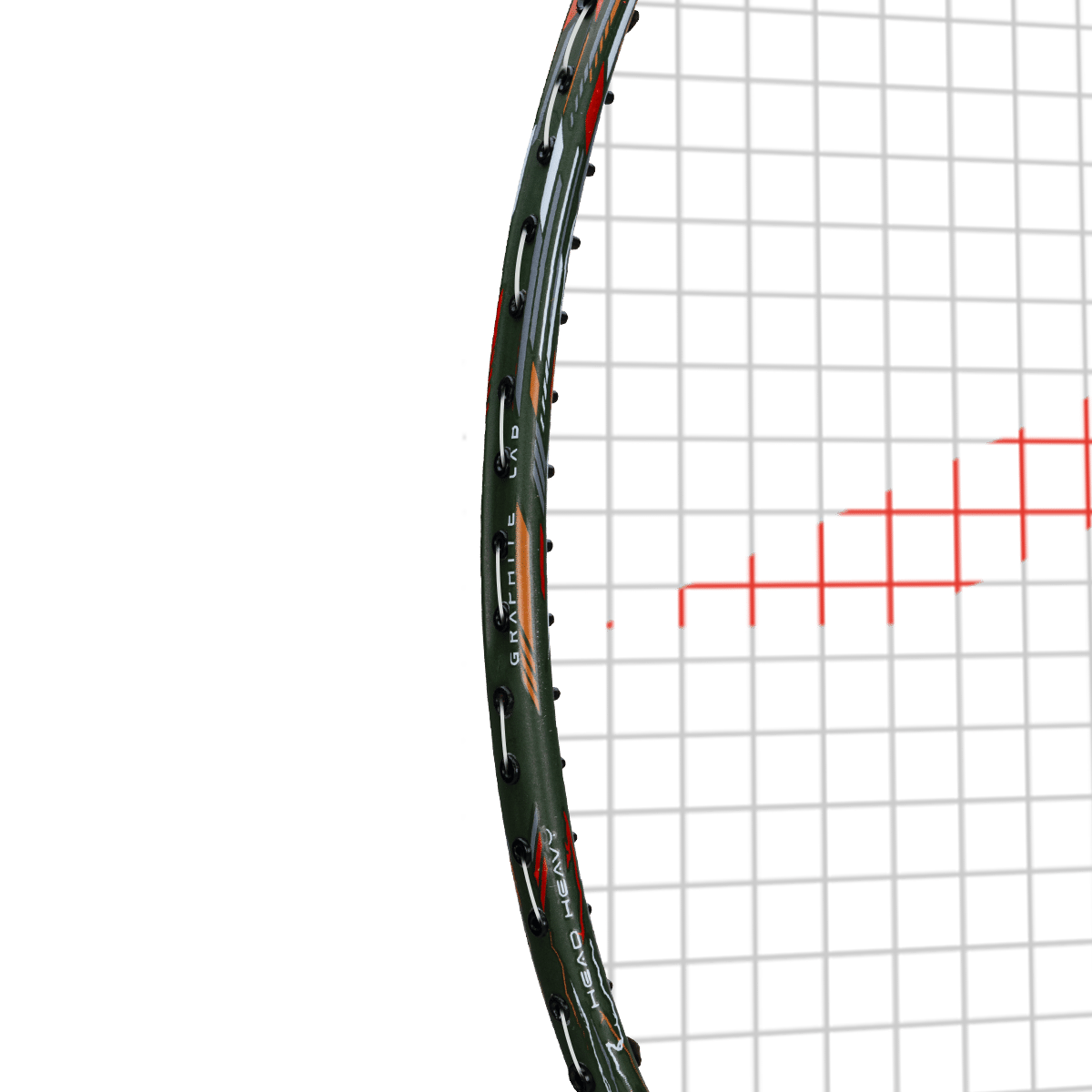 Super Storm Strung Badminton Racket (Olive)