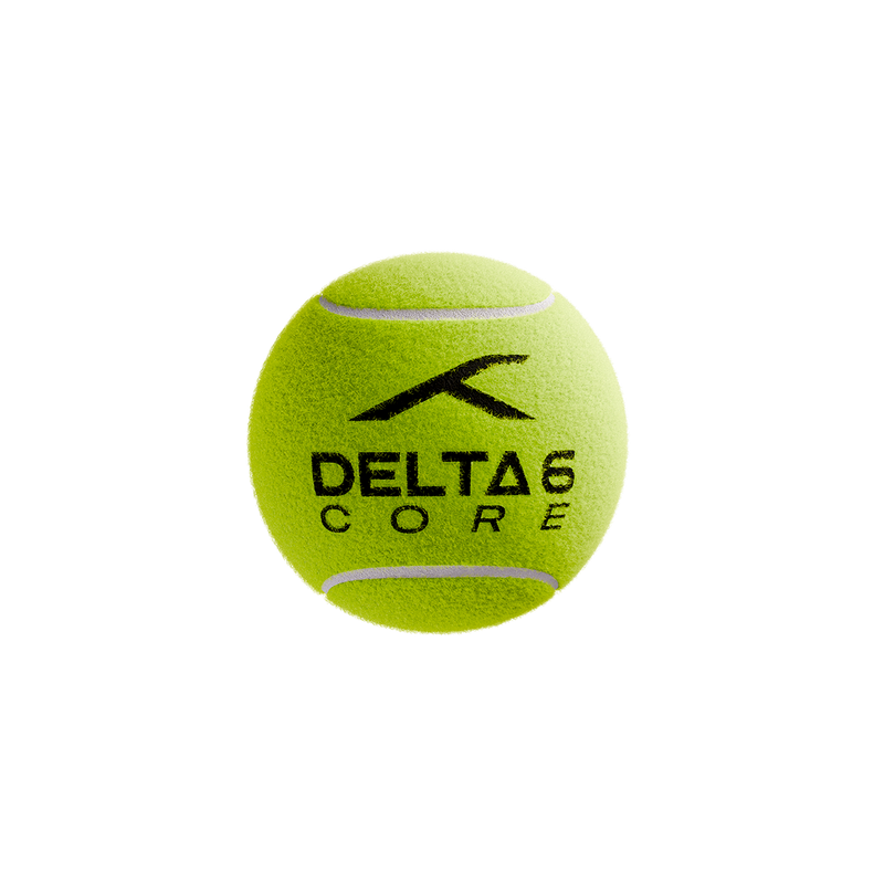 Delta 6 Core Cricket Tennis Balls (Pack of 6/Yellow)