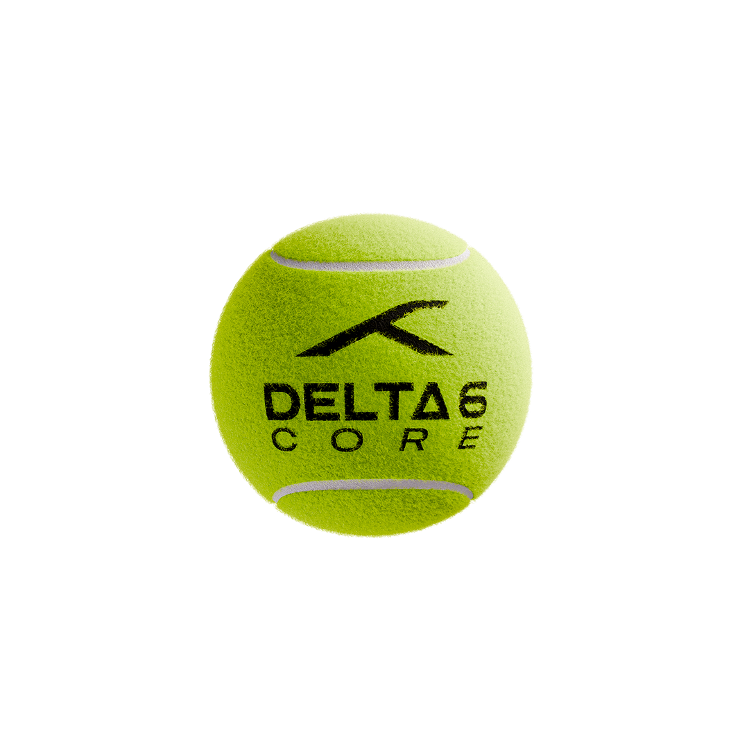 Single Delta 6 Core Cricket Tennis Balls (Yellow)