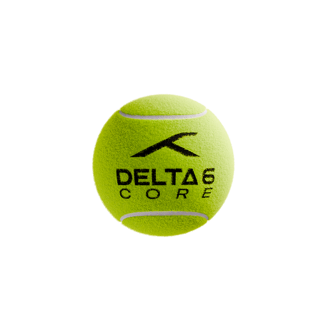 Single Delta 6 Core Cricket Tennis Balls (Yellow)