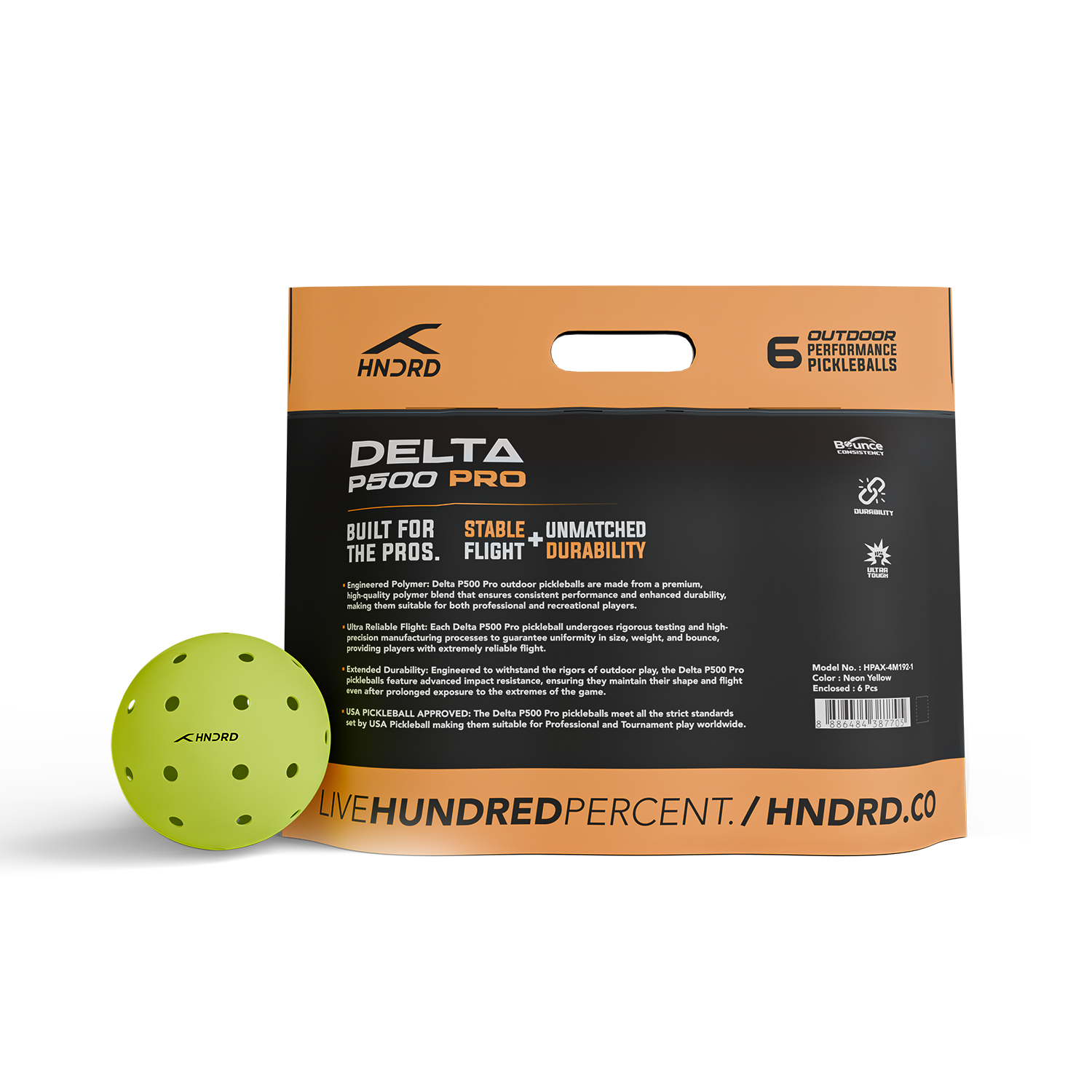 DELTA P500 PRO (PACK OF 6) - NEON YELLOW