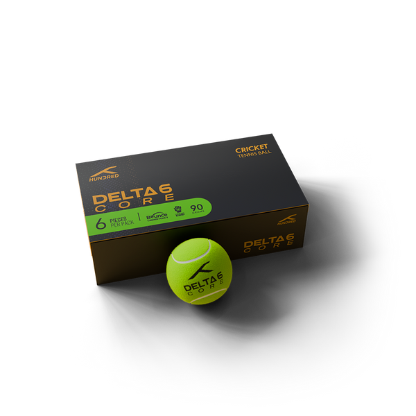 Delta 6 Core Cricket Tennis Balls (Pack of 6/Yellow)