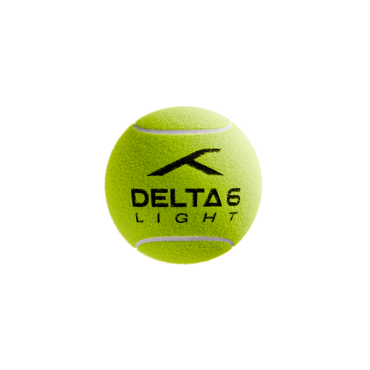 Single Delta 6 Light Cricket Tennis Balls (Pack of 6/Yellow)