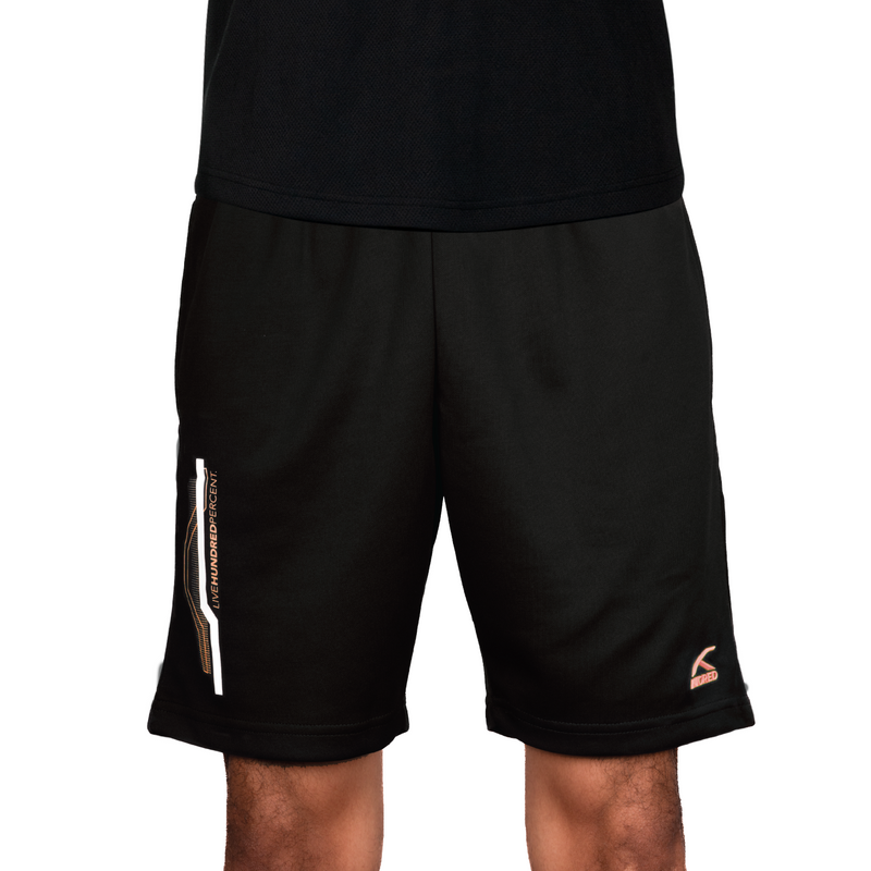 Stroller Shorts - Black/Orange