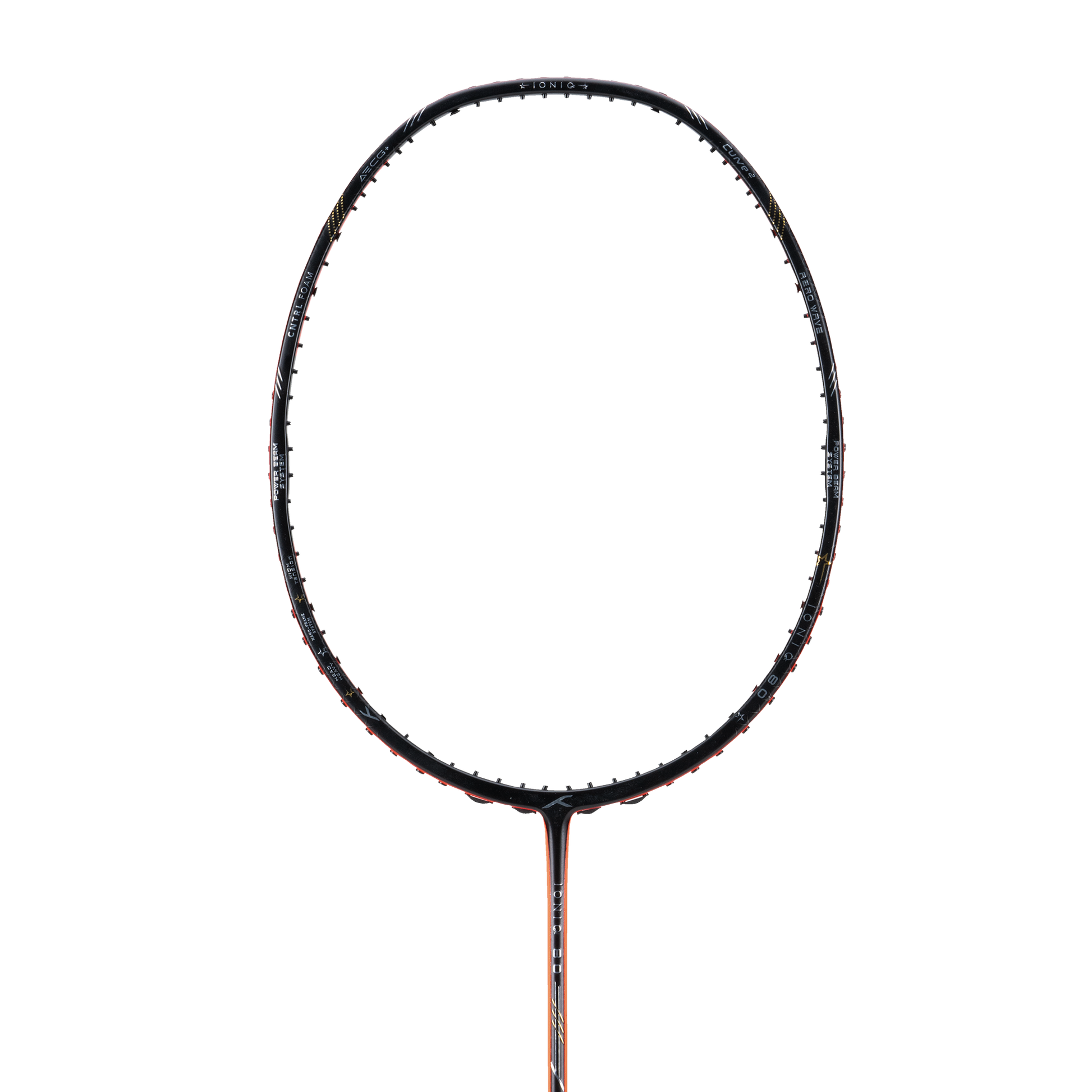 IONIQ 80 LTD - BLACK/ORANGE RED (UNSTRUNG)