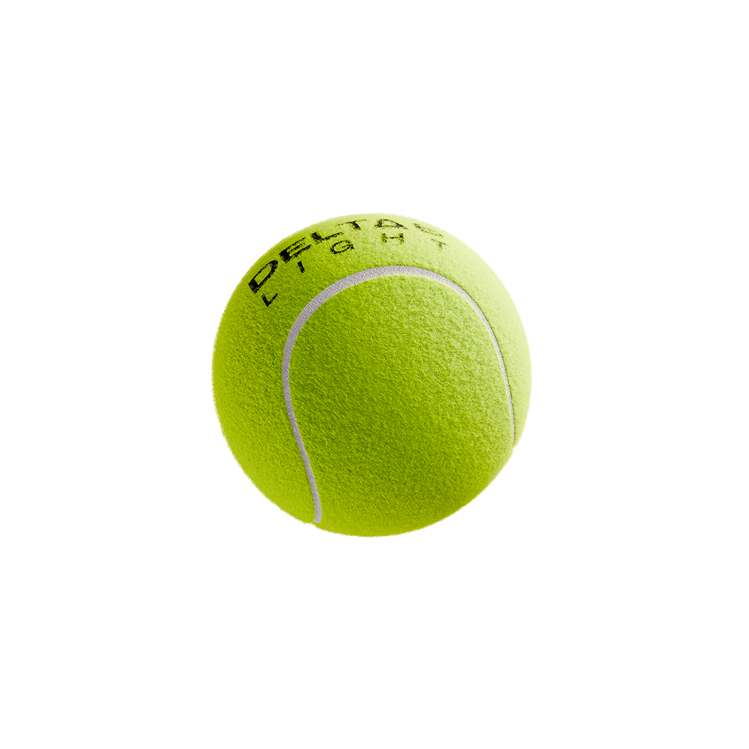 Single Delta 6 Light Cricket Tennis Balls (Pack of 6/Yellow)