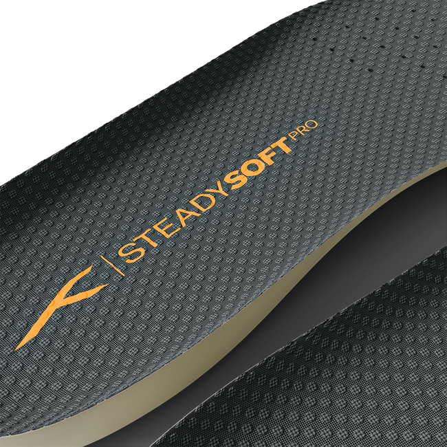 Steady Soft Pro Insole (Dark Grey & Orange)
