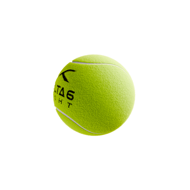 Single Delta 6 Light Cricket Tennis Balls (Pack of 6/Yellow)