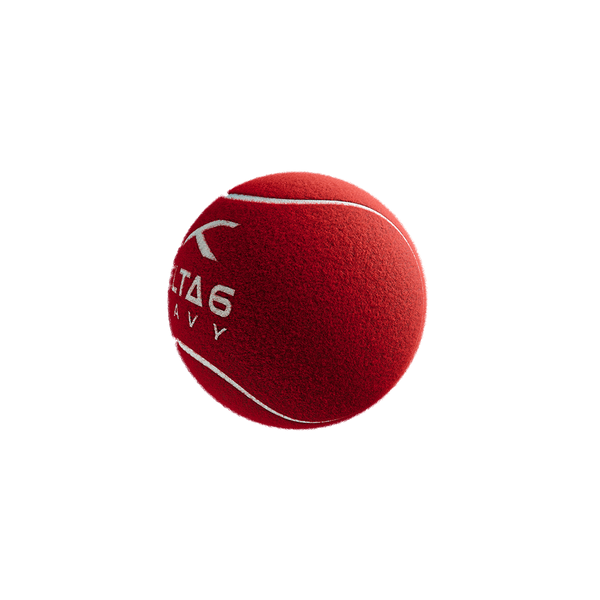 Single Delta 6 Heavy Cricket Tennis Balls (Pack of 6/Red)