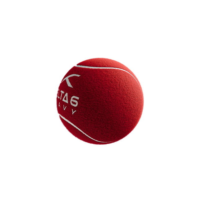 Single Delta 6 Heavy Cricket Tennis Balls (Pack of 6/Red)