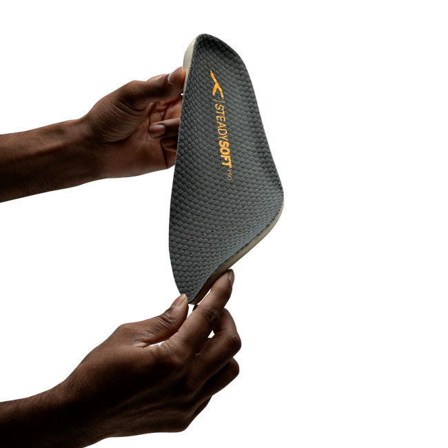 Steady Soft Pro Insole (Dark Grey & Orange)