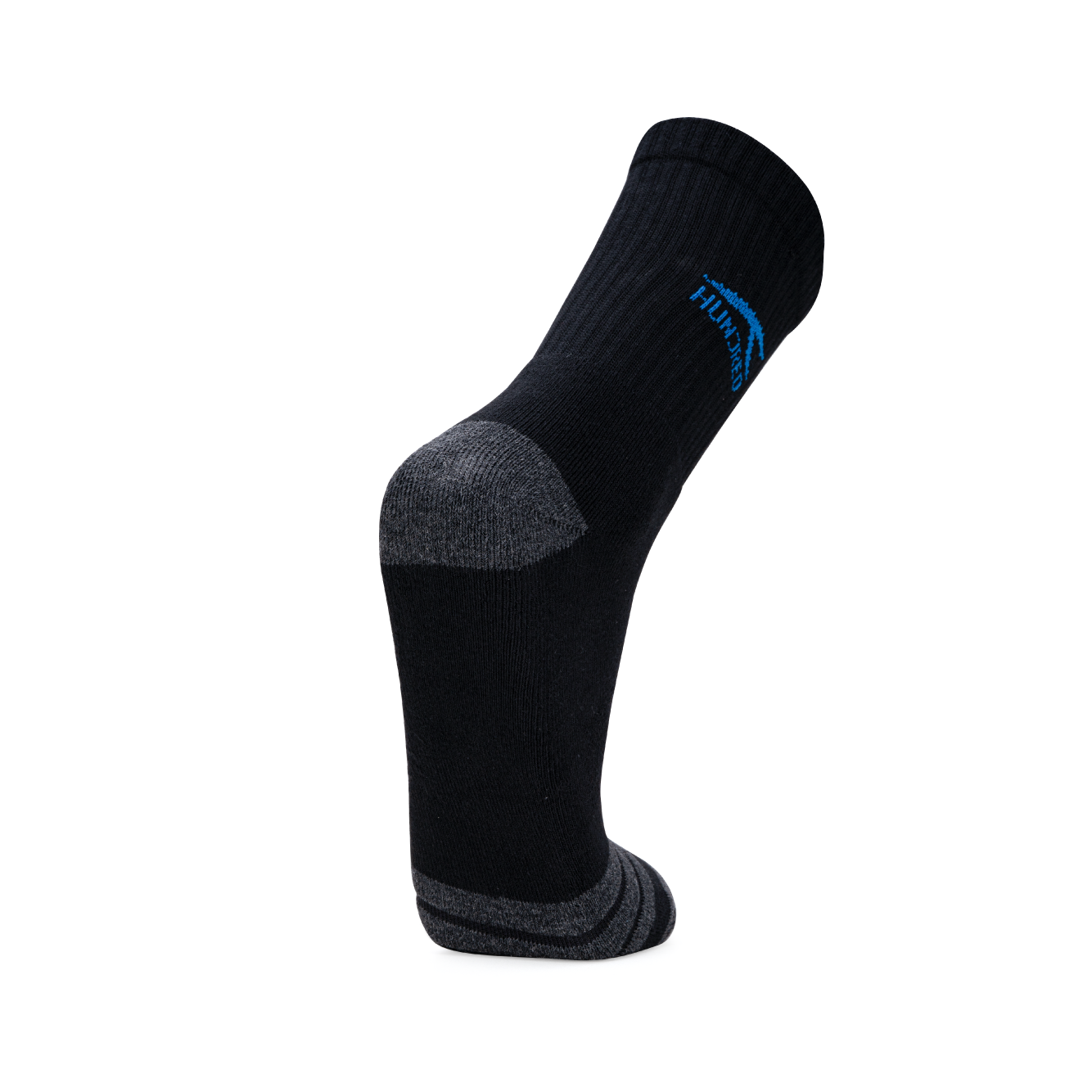 Signature Logo High Quarter Length Performance Sports Socks_Black