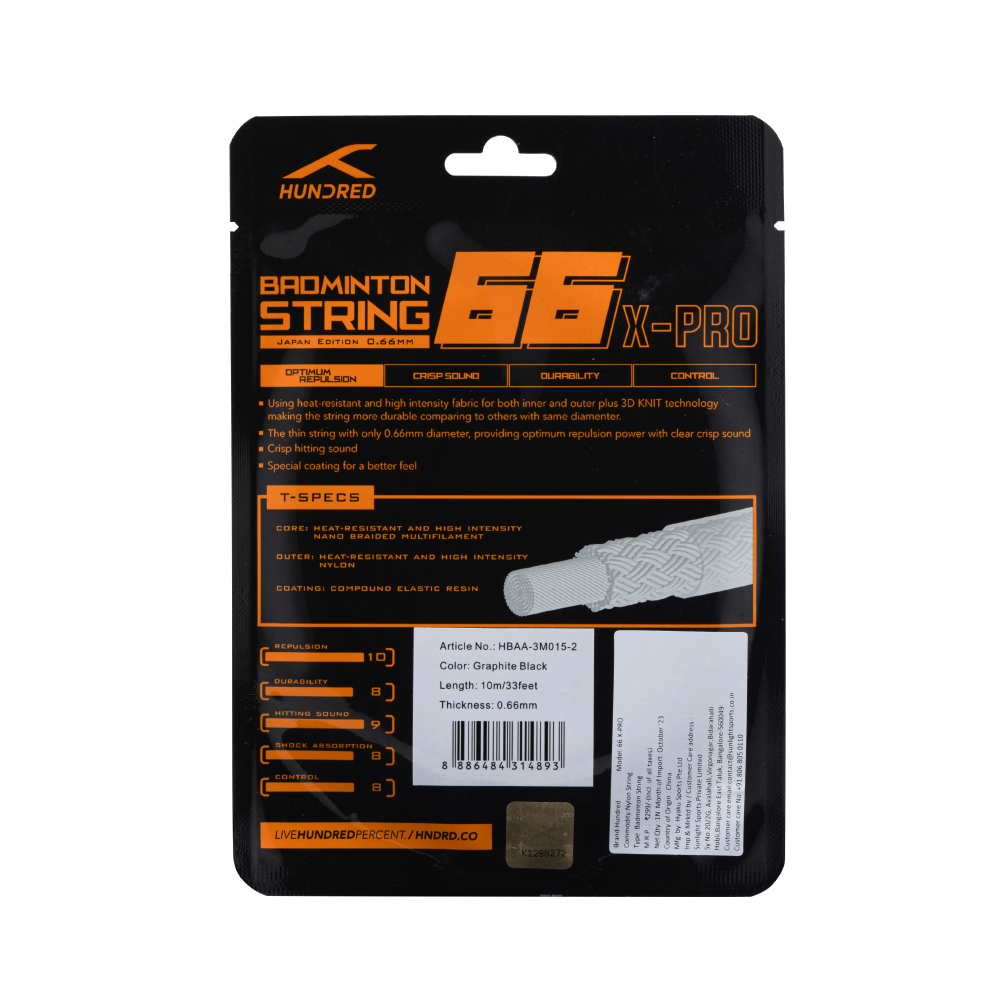 66 X PRO- GRAPHITE BLACK