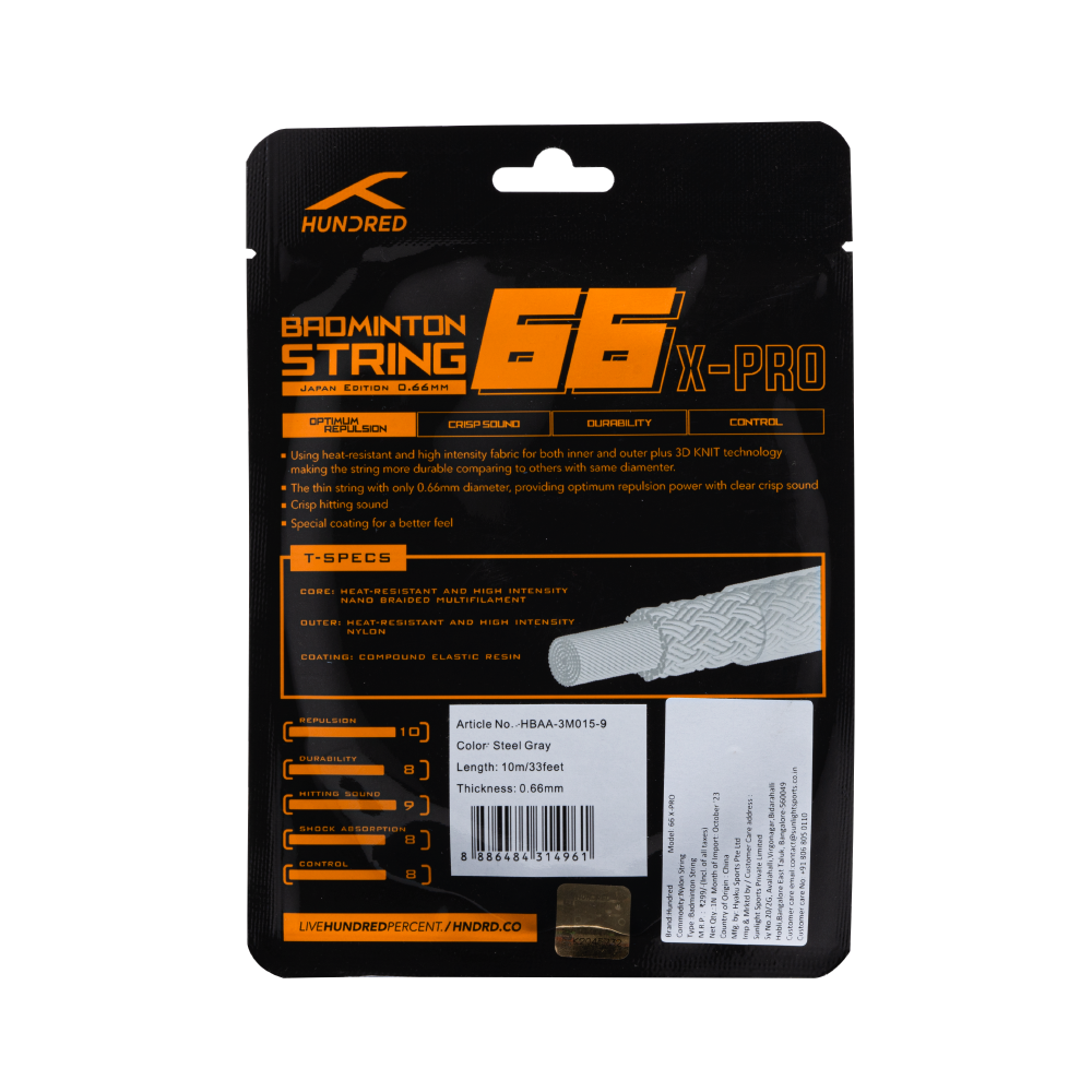 66 X PRO- STEEL GRAY